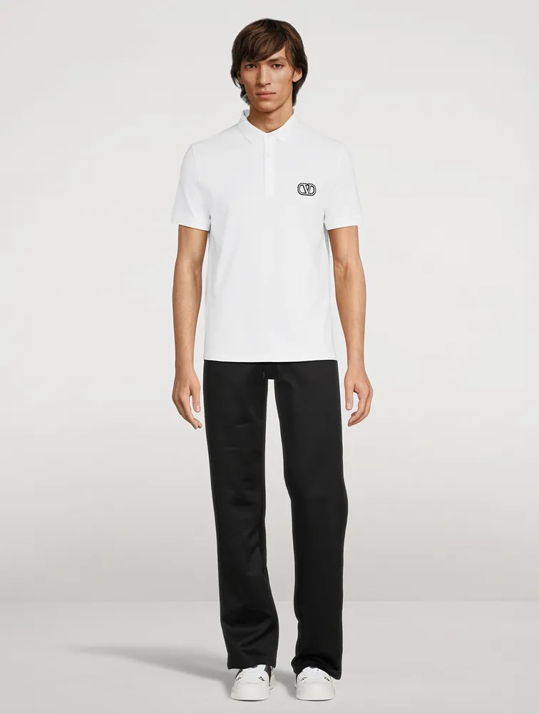 VLOGO Cotton Piqué Polo Shirt