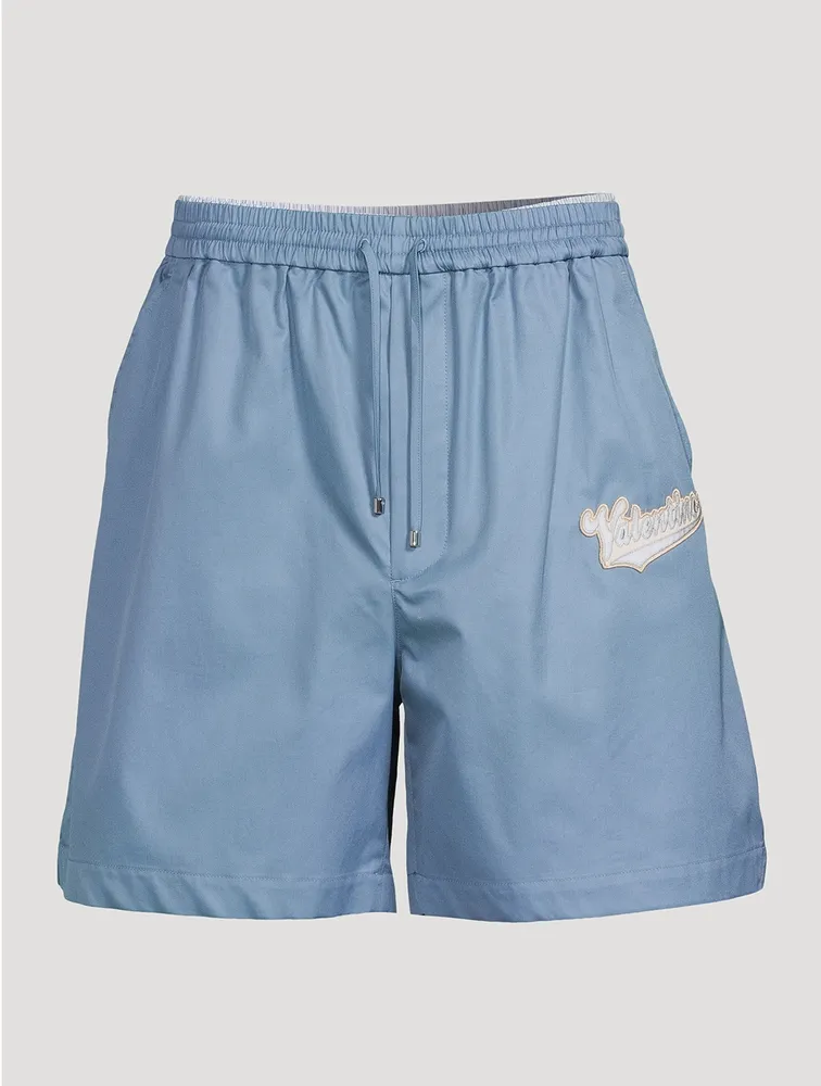 Cotton Shorts With Patch