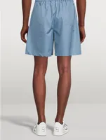 Cotton Shorts With Patch