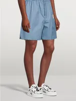 Cotton Shorts With Patch