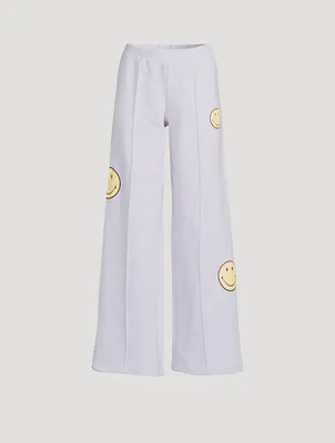 Smiley® Vibes Wide-Leg Joggers