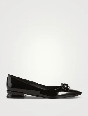 Vara Bow Patent Leather Ballet Flats