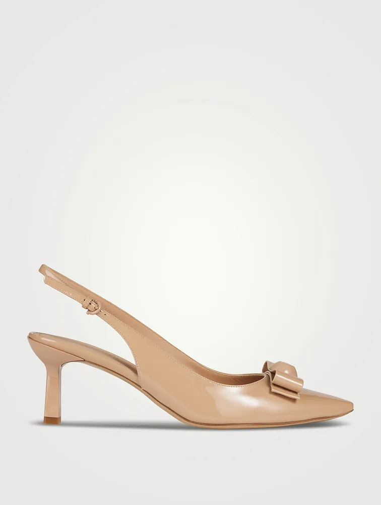 Vara Bow Patent Leather Slingback Pumps