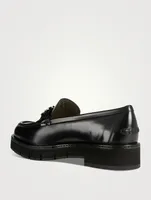 Gancini Leather Loafers