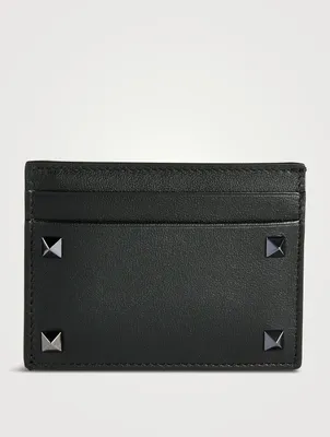 Rockstud Leather Card Holder