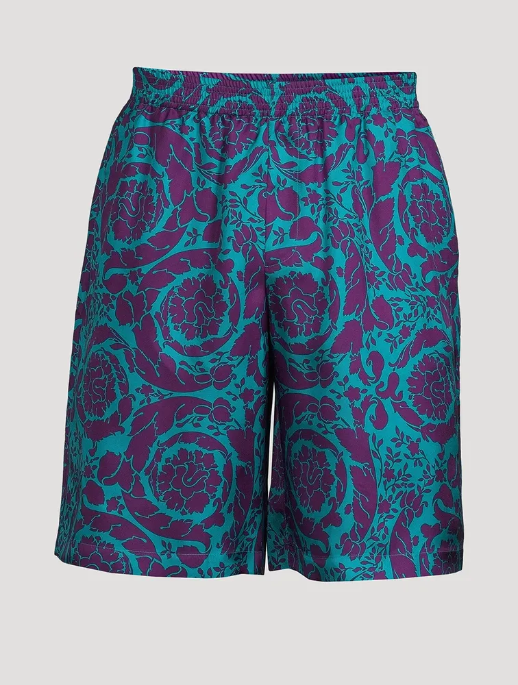 Barocco Silk Shorts