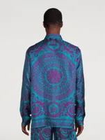 Barocco Silhouette Silk Shirt