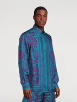 Barocco Silhouette Silk Shirt