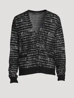 Wool Checked Cardigan