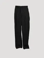 Wool Wide-Leg Pants