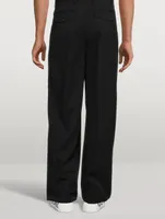 Wool Wide-Leg Pants