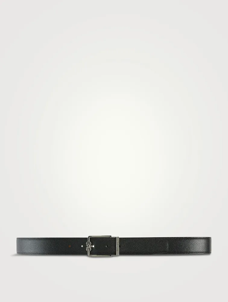 Adjustable Reversible Leather Belt