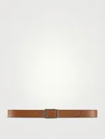 Adjustable Reversible Leather Belt