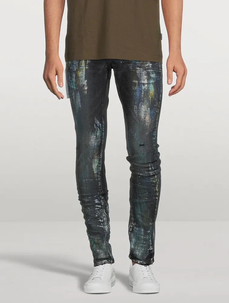 Iridescent Painter Slim-Fit Jeans