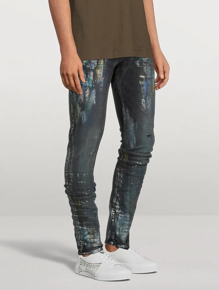 Iridescent Painter Slim-Fit Jeans