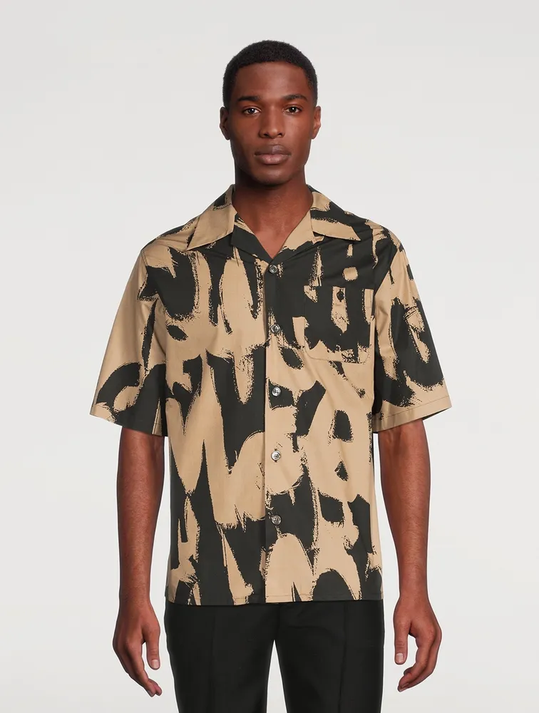 McQueen Graffiti Short-Sleeve Shirt