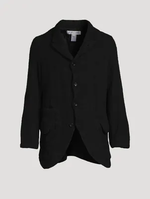 Wool Single-Breasted Jacket