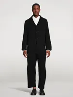 Wool Single-Breasted Jacket