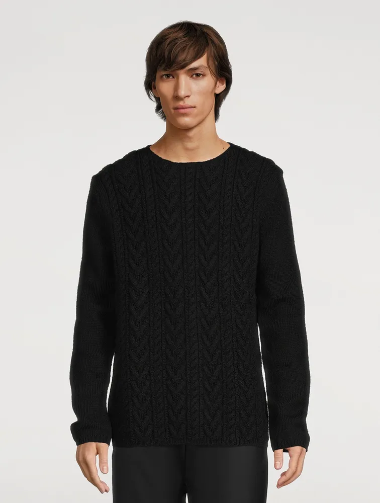 Wool Cable Knit Sweater