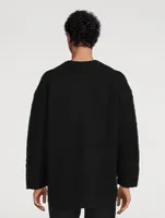 Wool Sweater With Cursive Logo