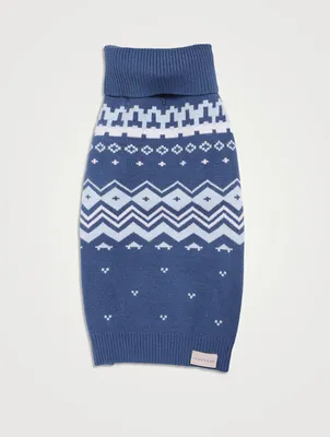 Winter Nordic Knit Dog Sweater