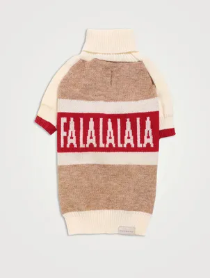 Fa La Raglan Dog Sweater