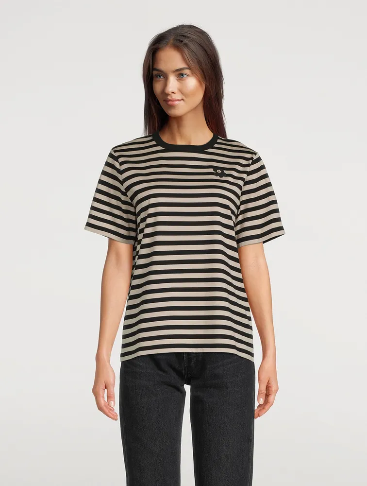 Tasaraita Relaxed T-Shirt Stripe Print