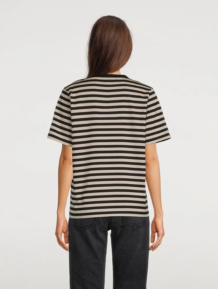 Tasaraita Relaxed T-Shirt Stripe Print