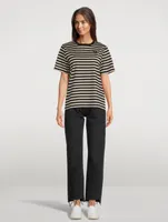 Tasaraita Relaxed T-Shirt Stripe Print