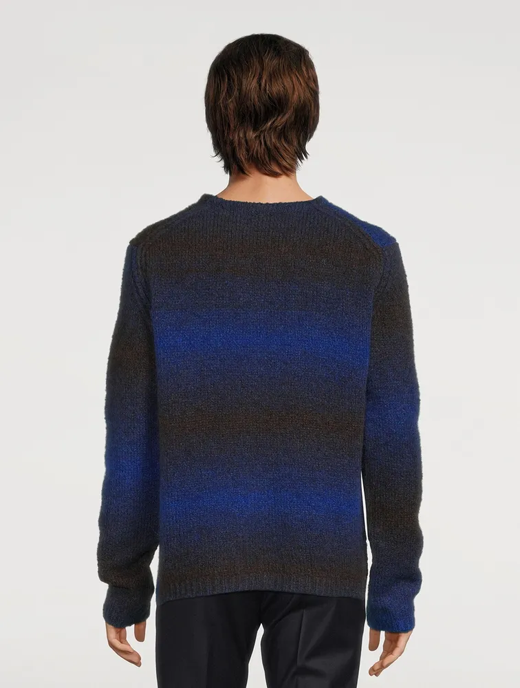 Alpaca Gradient Stripe Sweater