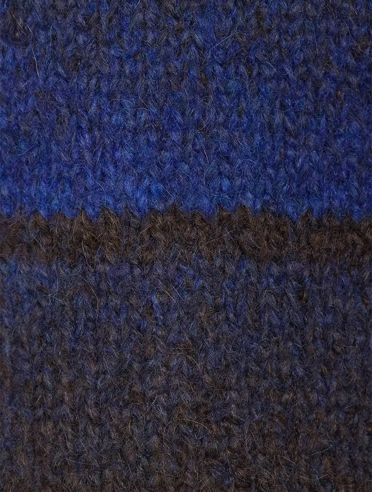 Alpaca Gradient Stripe Sweater