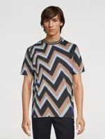 Zig Zag Cotton T-Shirt