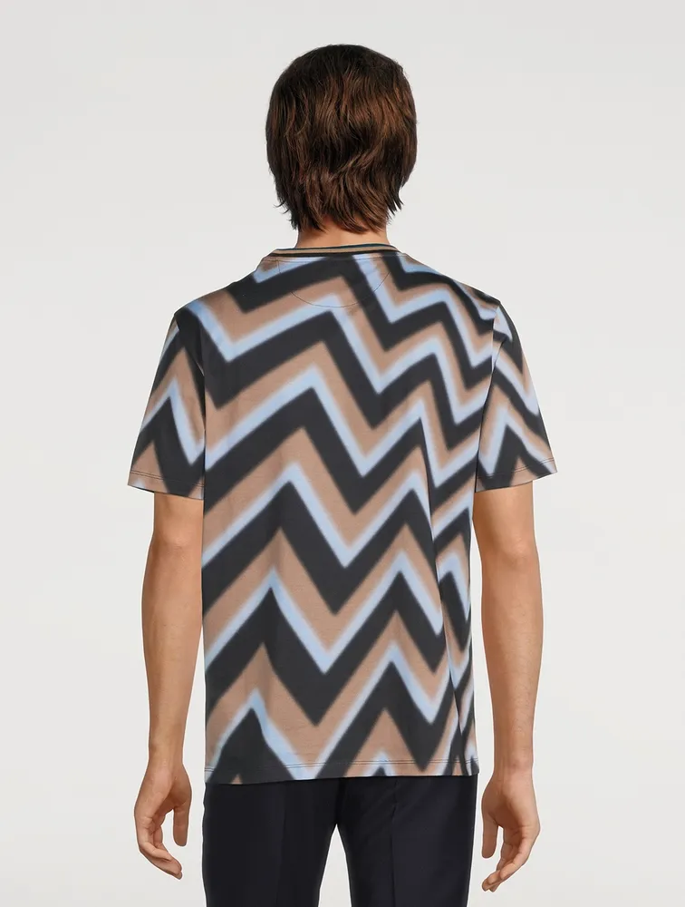 Zig Zag Cotton T-Shirt