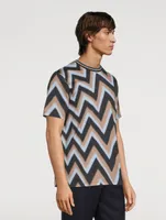 Zig Zag Cotton T-Shirt