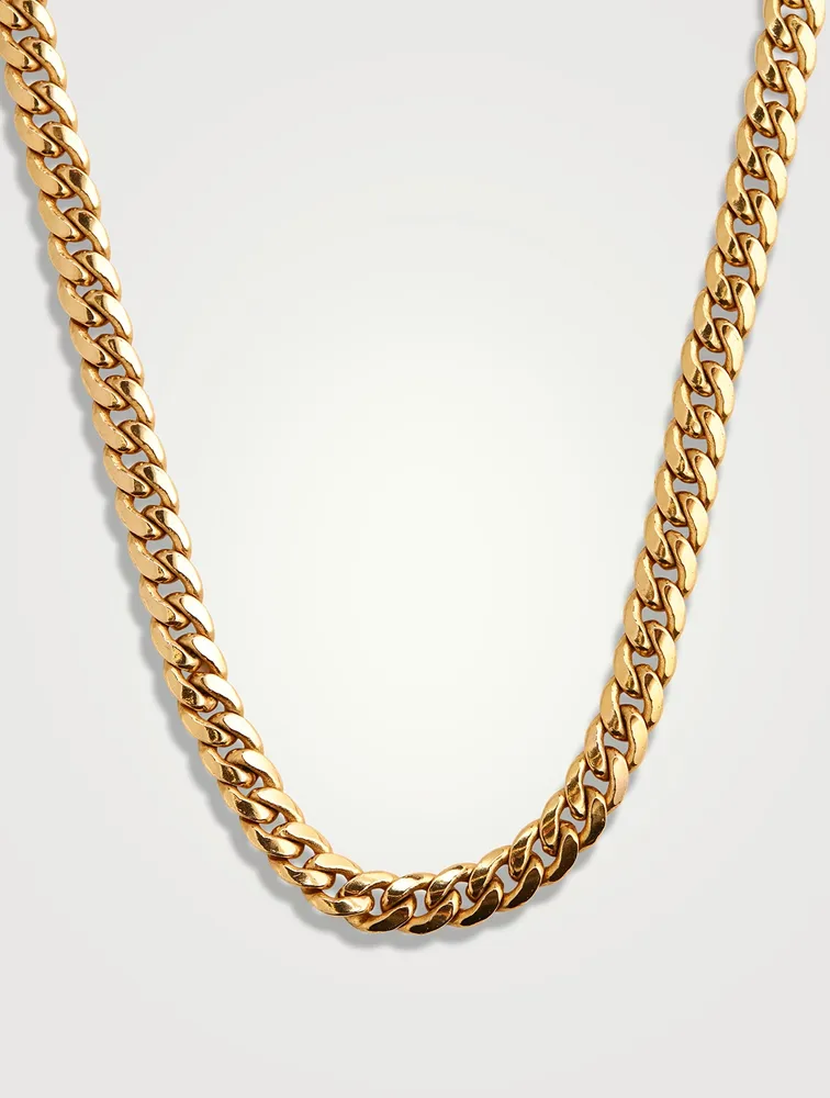 Vintage 10K Gold Curb Chain Necklace