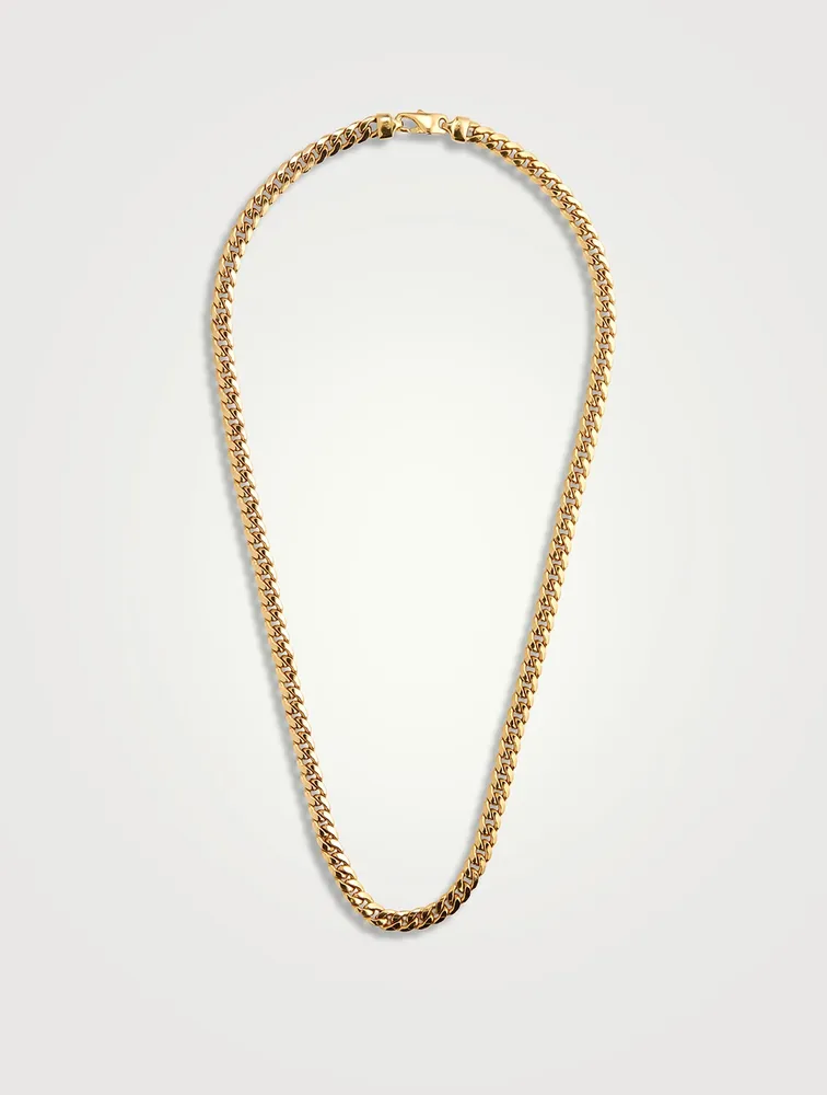 Vintage 10K Gold Curb Chain Necklace