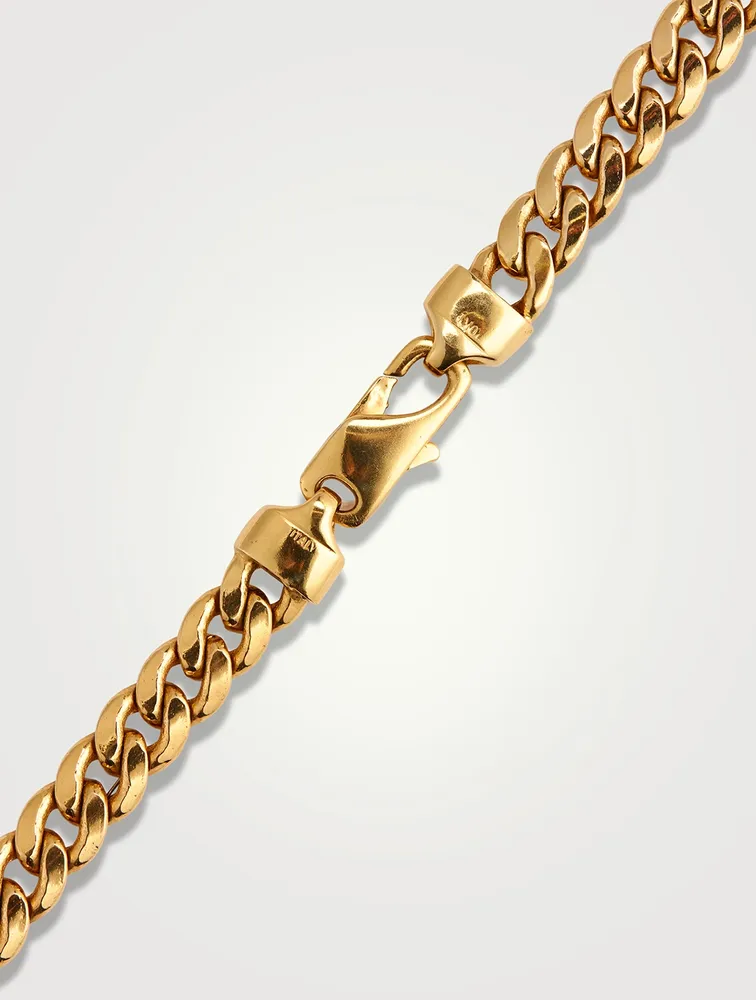 Vintage 10K Gold Curb Chain Necklace