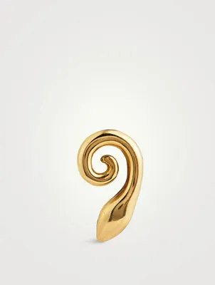 Vintage 18K Gold Snake Earrings