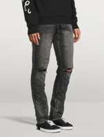 Chitch Onyx Scratch Slim-Fit Jeans