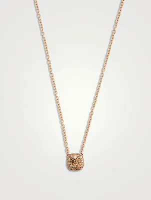 Nudo Solitaire Pendant Necklace With Brown Diamonds