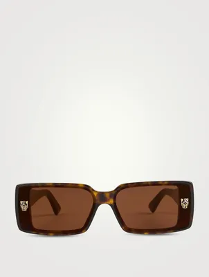 Panthère De Cartier Rectangular Sunglasses