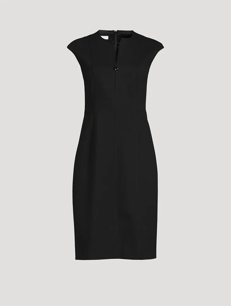 Techno Jersey Sheath Dress