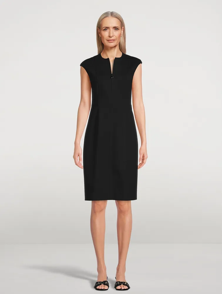 Techno Jersey Sheath Dress