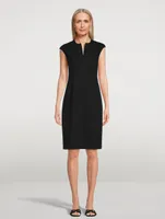 Techno Jersey Sheath Dress