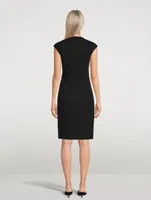 Techno Jersey Sheath Dress