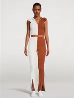 Split-Hem Ponte Leggings