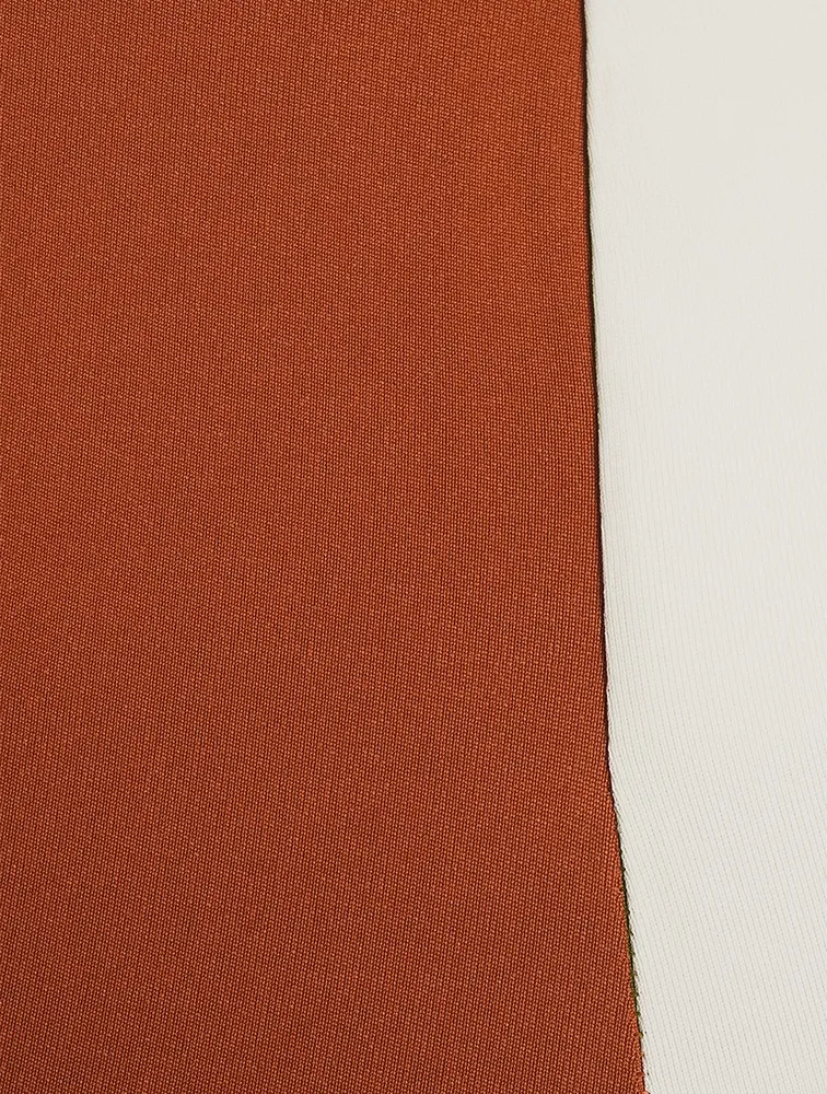 Split-Hem Ponte Leggings