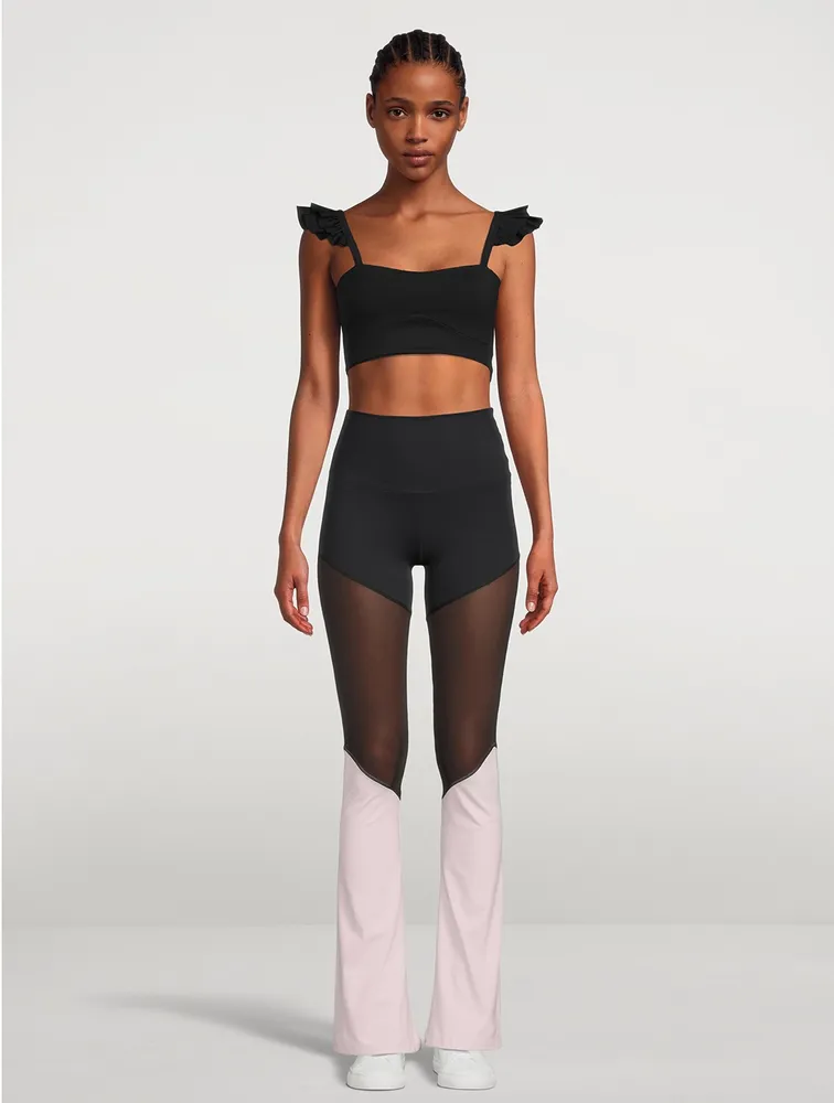 Christi Mesh Flared Leggings