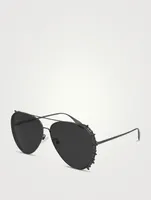 Punk Stud Aviator Sunglasses