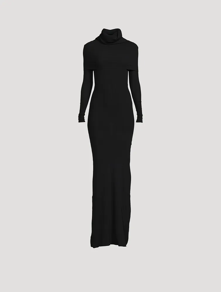 Double-Layer Knit Gown